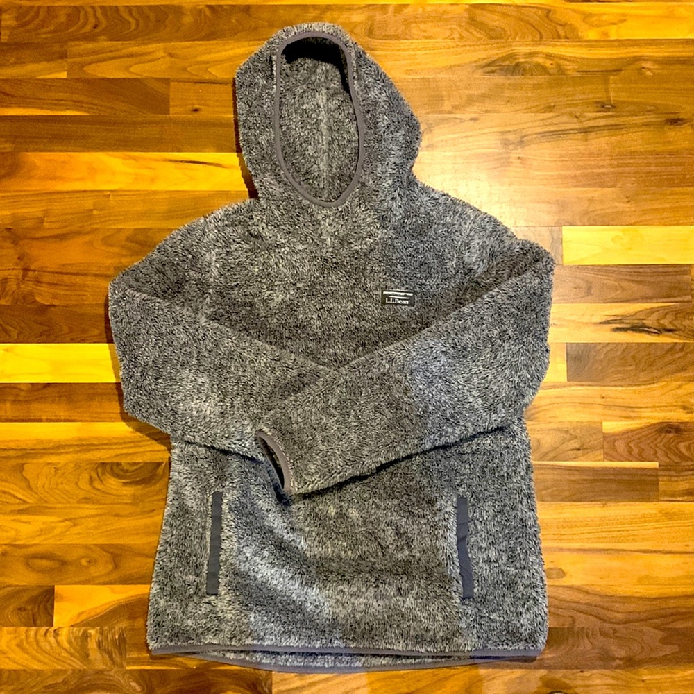 LL Bean Hi Pile Fleece Hoody size M - Like New